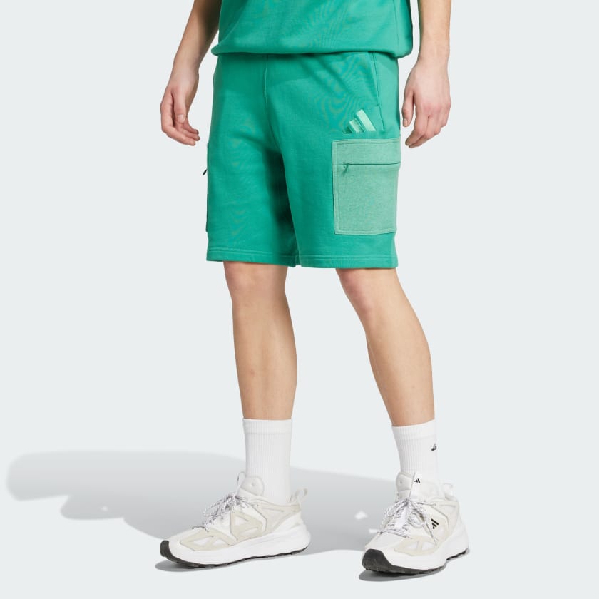 アディダス☆ALL SZN French Terry Colorblock Shorts☆選択２色 adidas ALL SZN French Terry Colorblock Shorts - Green | Free