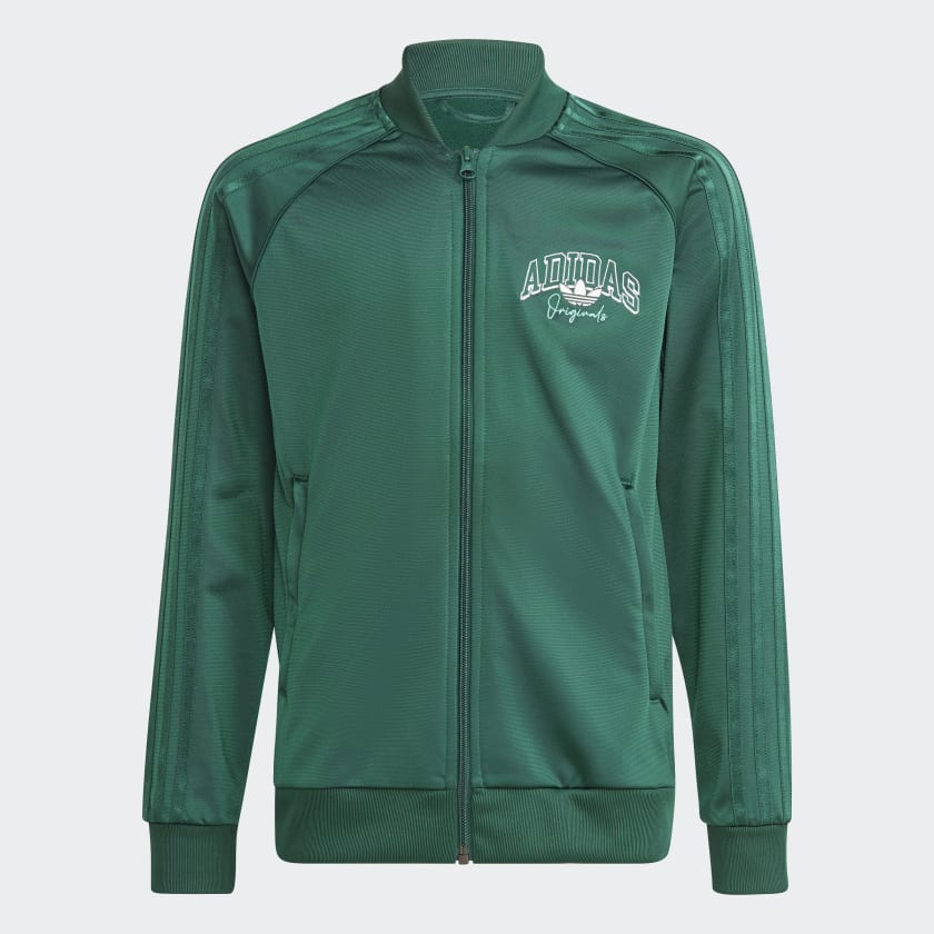 adidas Collegiate Graphic Pack SST Track Top Green adidas UK