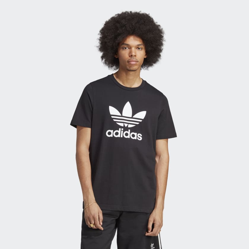 adidas ADICOLOR CLASSICS TREFOIL T-Shirt - Black | adidas UK