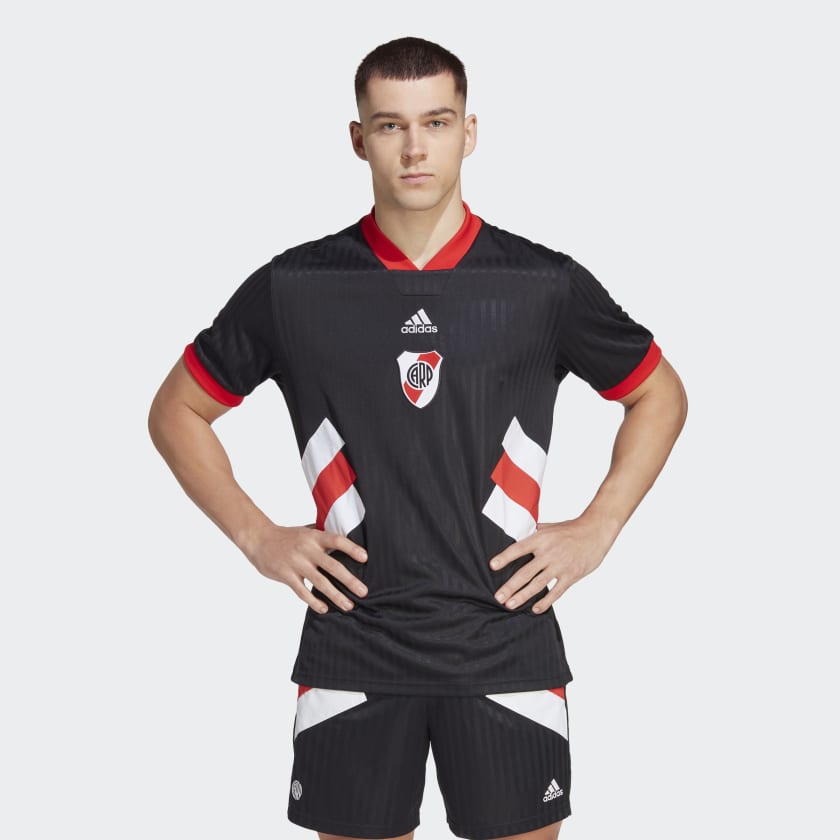 adidas black soccer jersey