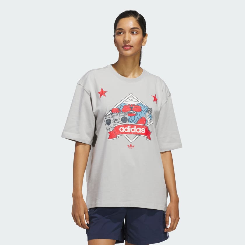 adidas Stan Smith Kyne Graphic Tee White/Blue Men's - SS21 - US