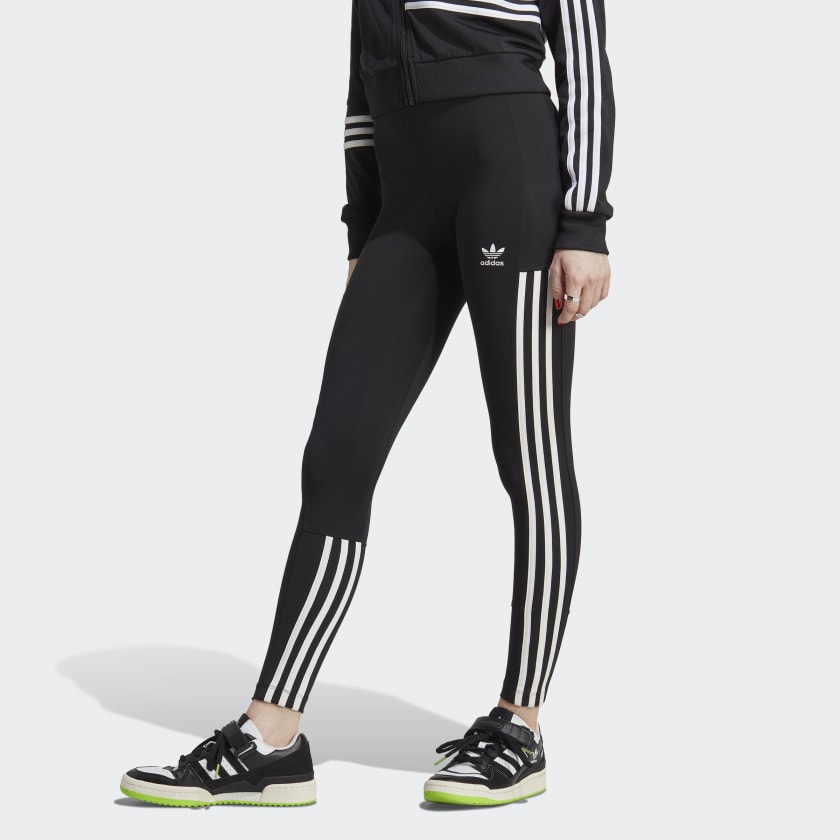 Adidas Solid Black Leggings Size L - 62% off