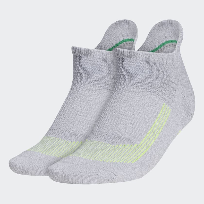 adidas Superlite Ultraboost Tabbed NoShow Socks 2 Pairs Grey Women