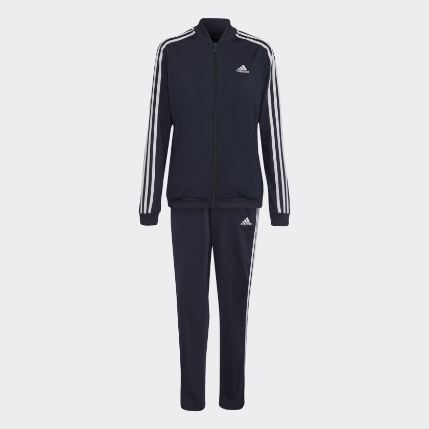 adidas Essentials 3 Stripes Track Suit Blue adidas Belgium