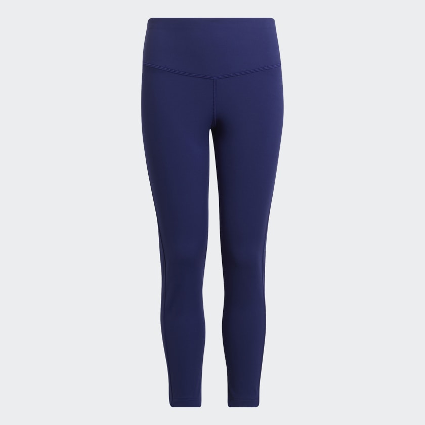 Adidas Primegreen Aeroready Legging Womens Sz L Blue Color Block Athletic  Pants