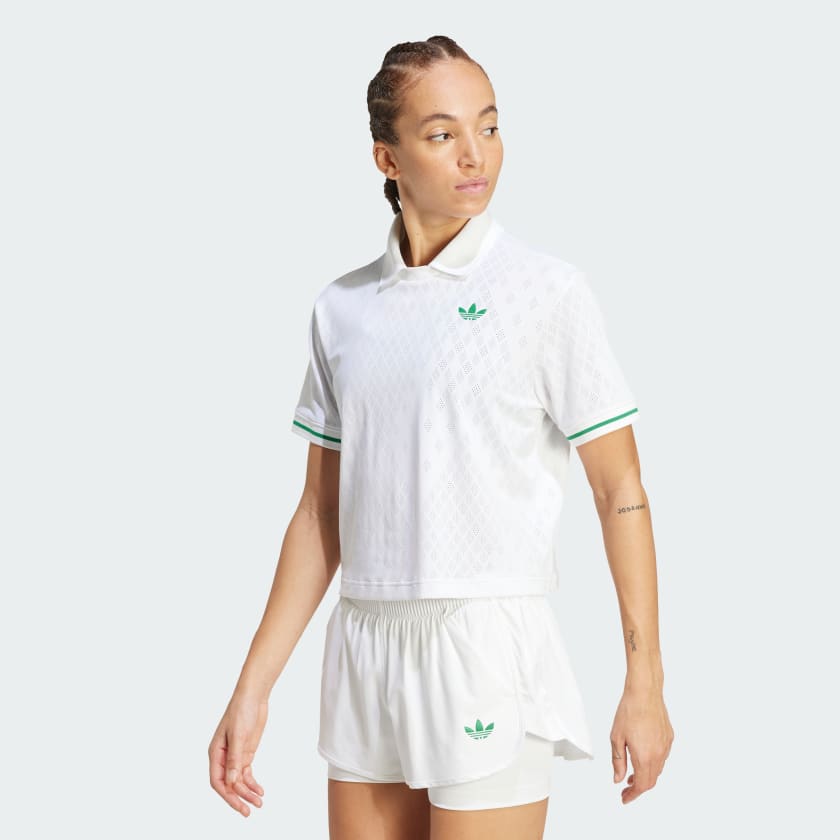 ★ adidas★ Tennis Pro Climacool Polo Shirt JM4735 adidas Tennis Pro Climacool Polo Shirt - White | Free