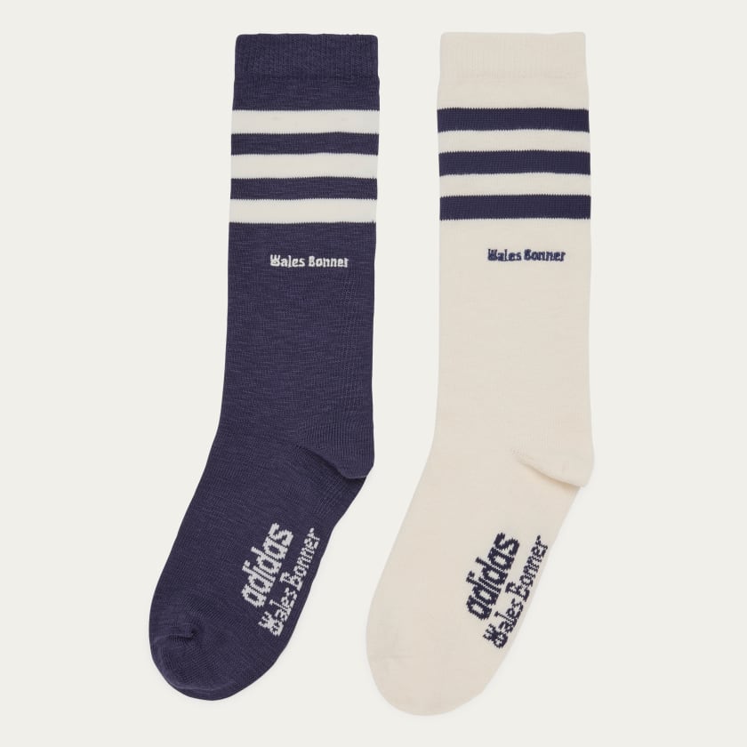 最安挑戦！ Bonner Wales adidas 3-Stripes Shipping Free | Blue - Socks レッグウェア
