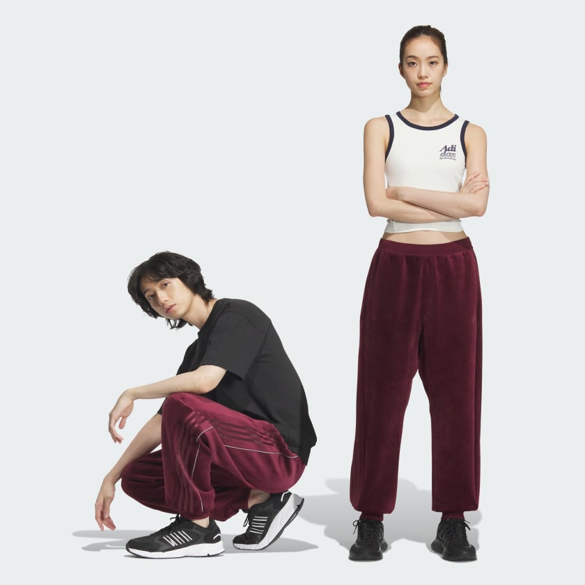 adidas×Beauty&Youth別注 ベロア ブラウン パンツ ゴールド adidas×Beauty&Youth別注 ベロア ブラウン パンツ ゴールド 【公式通販】