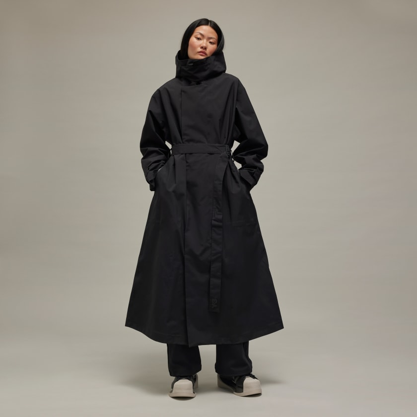５５％以上節約 HARDSHELL GORE-TEX Y-3 アディダス COAT ブラック - ステンカラーコート