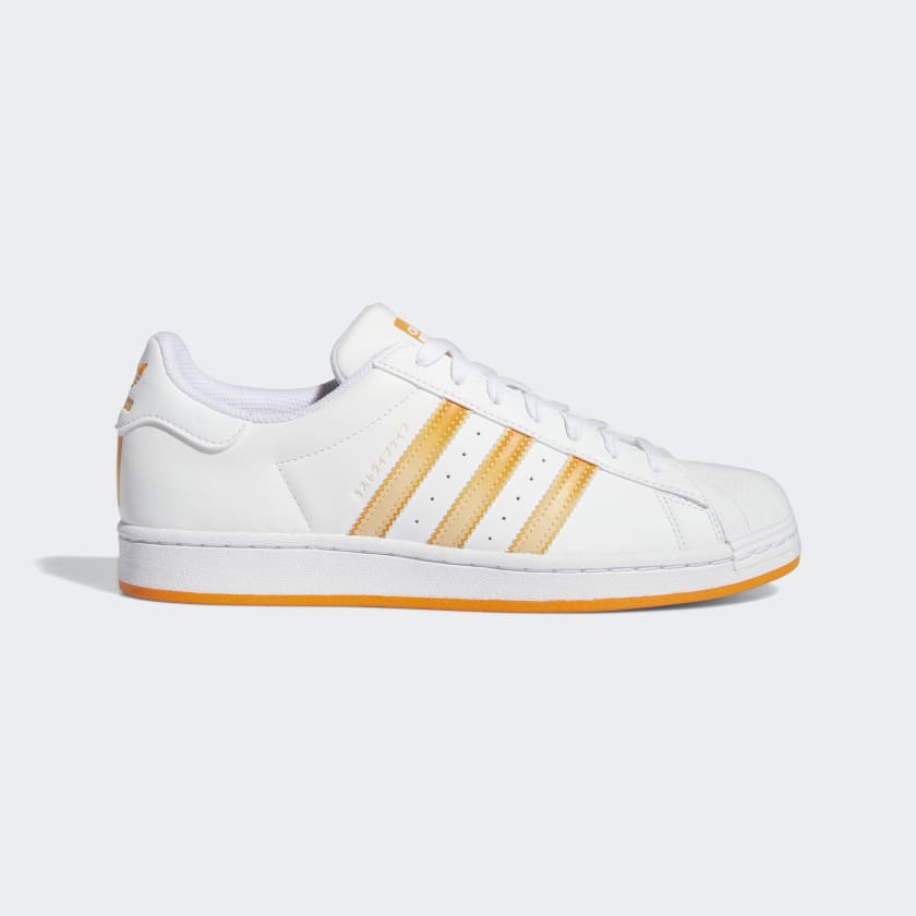 Adidas superstar top 80s homme orange