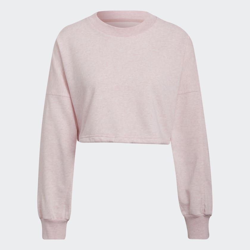 adidas Sportswear Studio Lounge Summer Crew Sweatshirt Pink adidas New Zealand