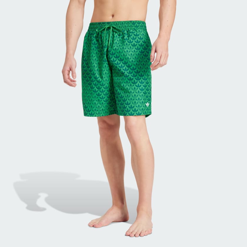 Adidas california swim shorts green hot sale
