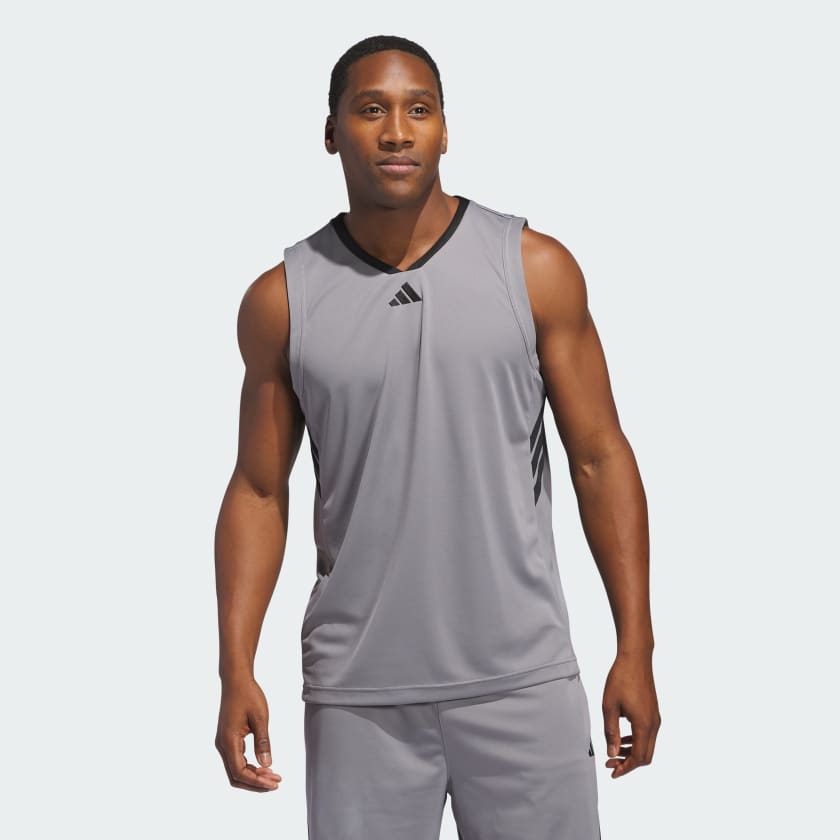 adidas Basketball Legends Tank Top Grey adidas UK