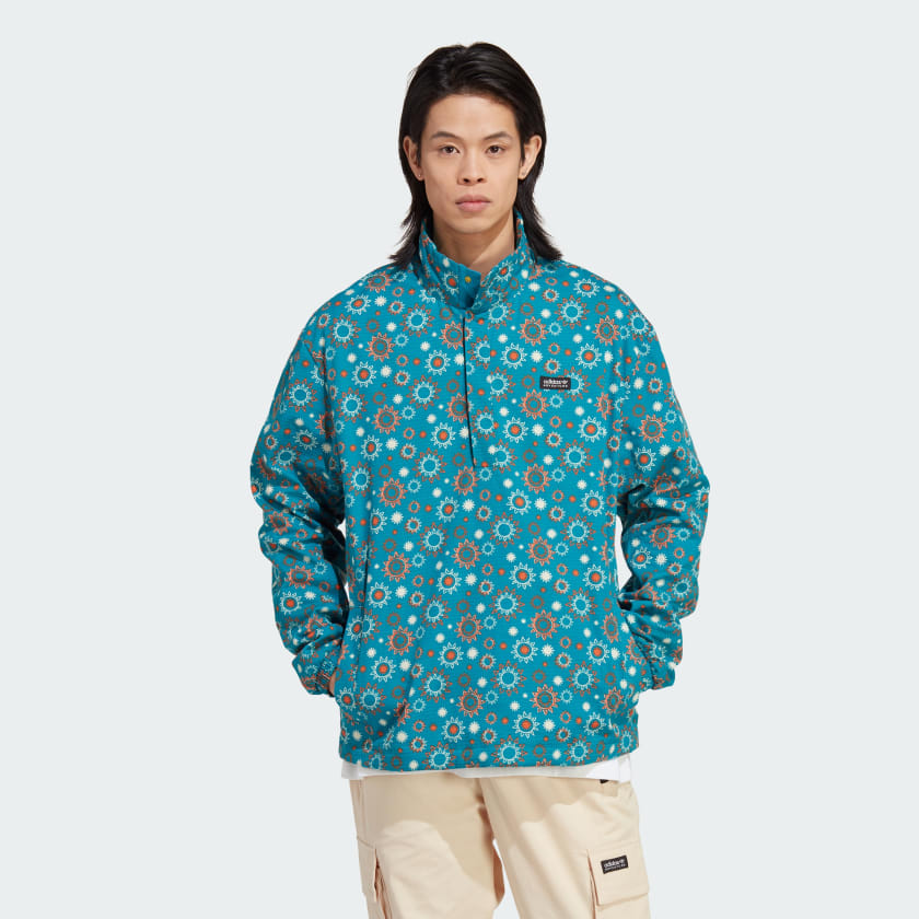 Adidas originals windbreaker jacket in marble deals print an9912