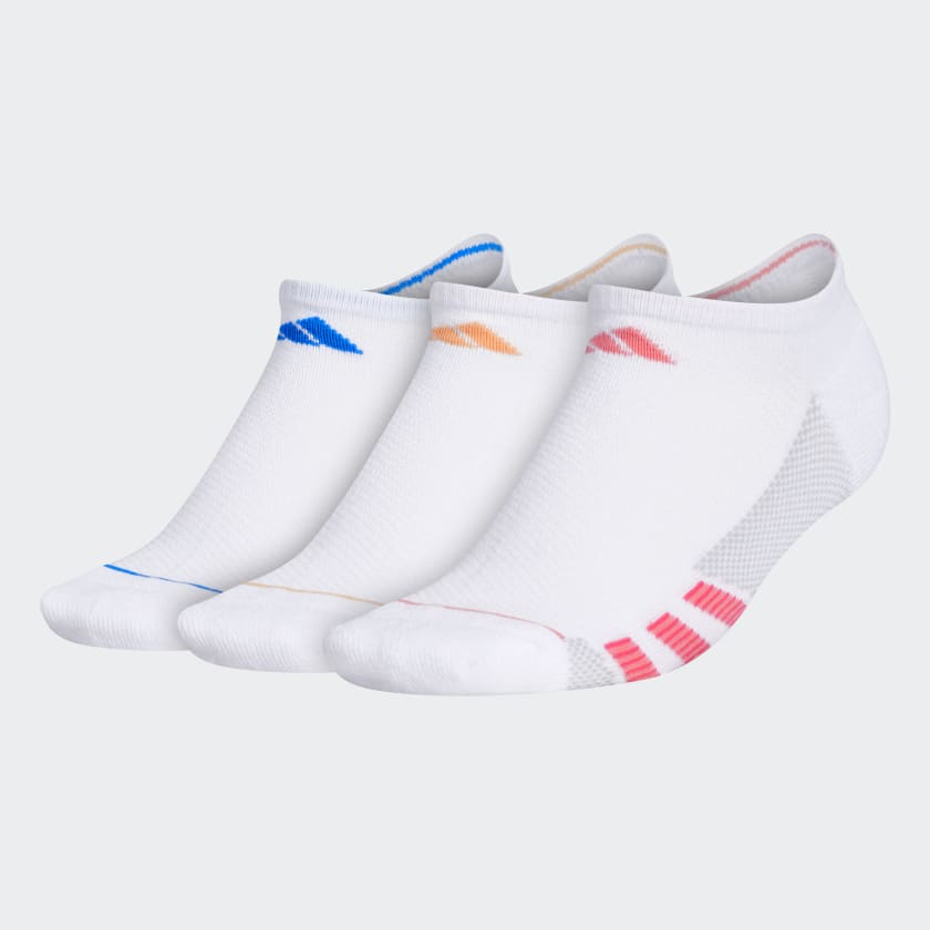 adidas Superlite Stripe No-Show Socks 3 Pairs - White | women training |  adidas US