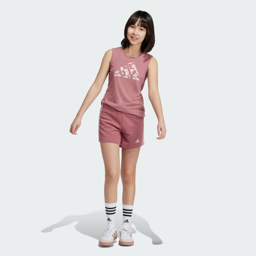 adidas Essentials 3 Stripes Shorts Red adidas Thailand