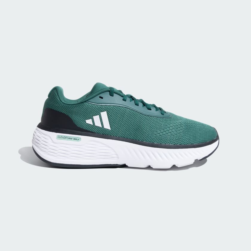 Adidas cloudfoam green running shoes sales