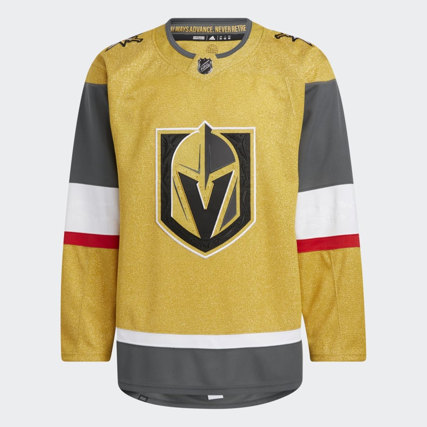 【SALE／55%OFF】 Men's adidas Hockey Jersey Authentic Home Knights Golden アイスホッケー