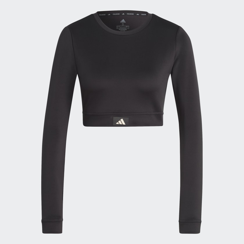 adidas Sports Club Long Sleeve Crop Tee Black Free Shipping with adiClub adidas US