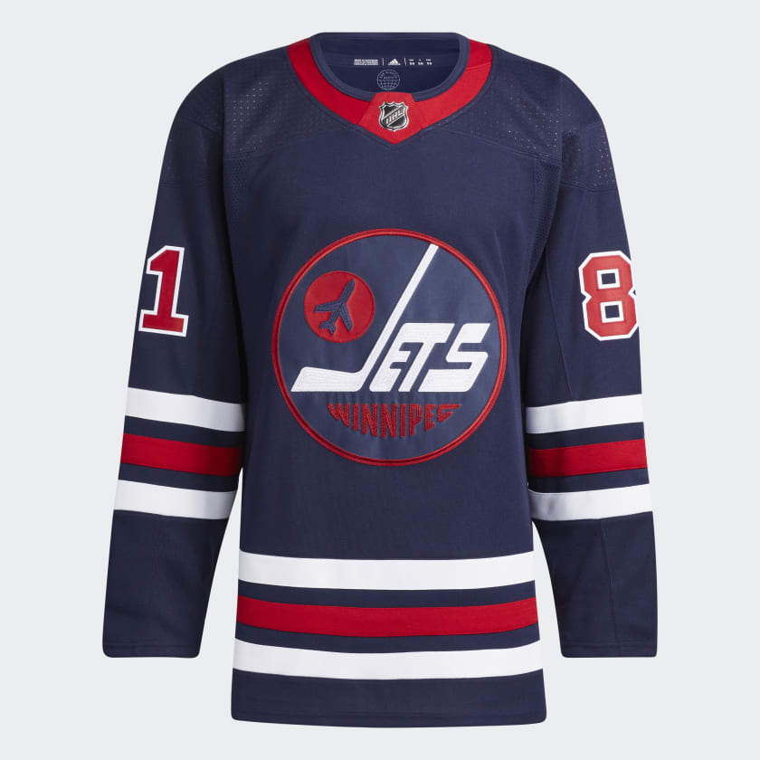 adidas Jets Connor Third Authentic Hockey Jersey Blue adidas