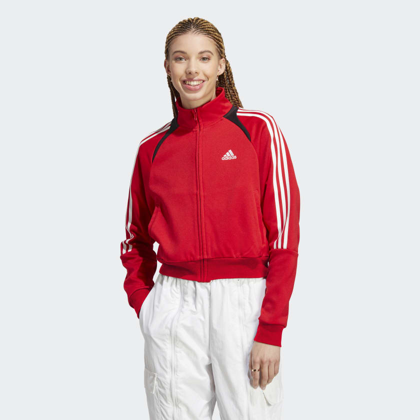 adidas Tiro Suit Up Lifestyle Track Jacket - Red | Free Shipping with ...