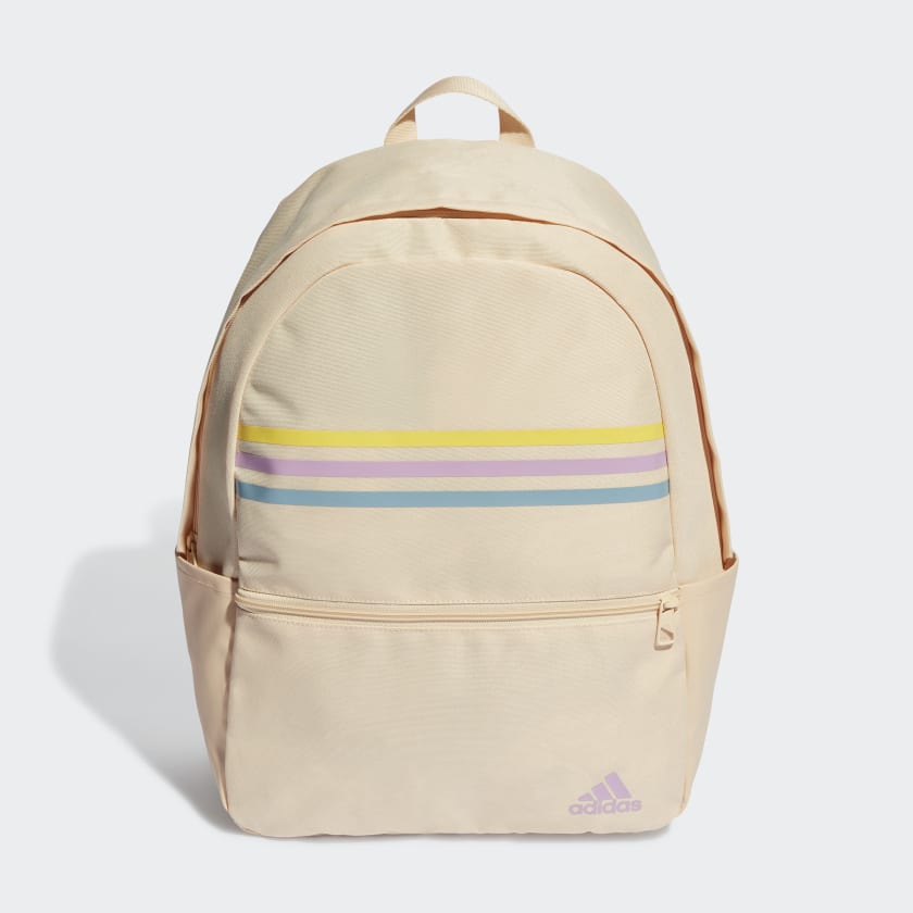 adidas Horizontal 3-Stripes Backpack Beige | Lifestyle | adidas US