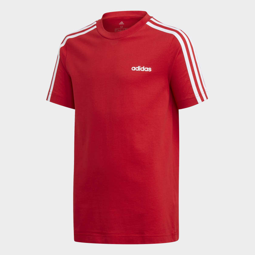 adidas ESSENTIALS 3 STRIPES TEE Red adidas Malaysia