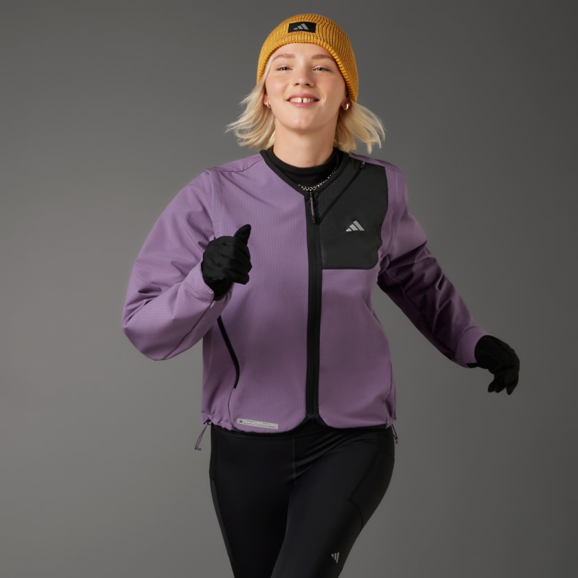 adidas Ultimate Running Conquer the Elements COLD.RDY Jacket - Purple ...