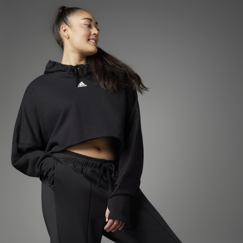 adidas Collective Power Cropped Hoodie Size) - | Women's Lifestyle | US