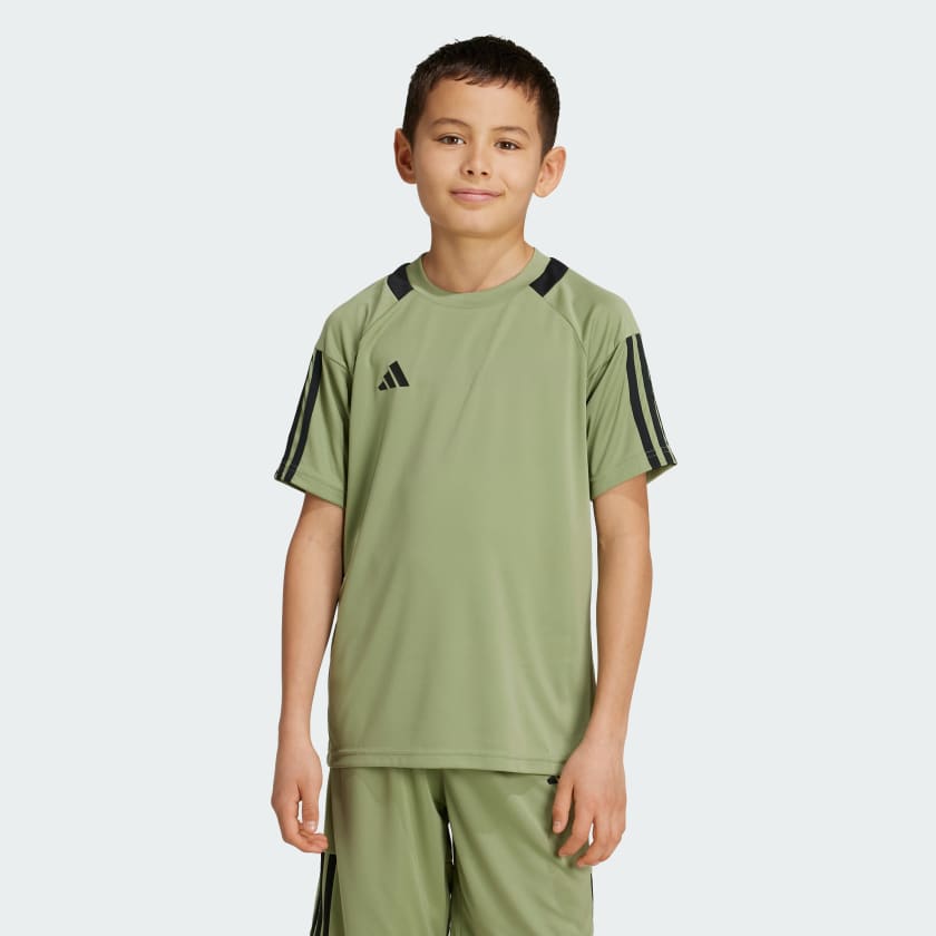 adidas Sereno AEROREADY Kids T Shirt Grun adidas Deutschland