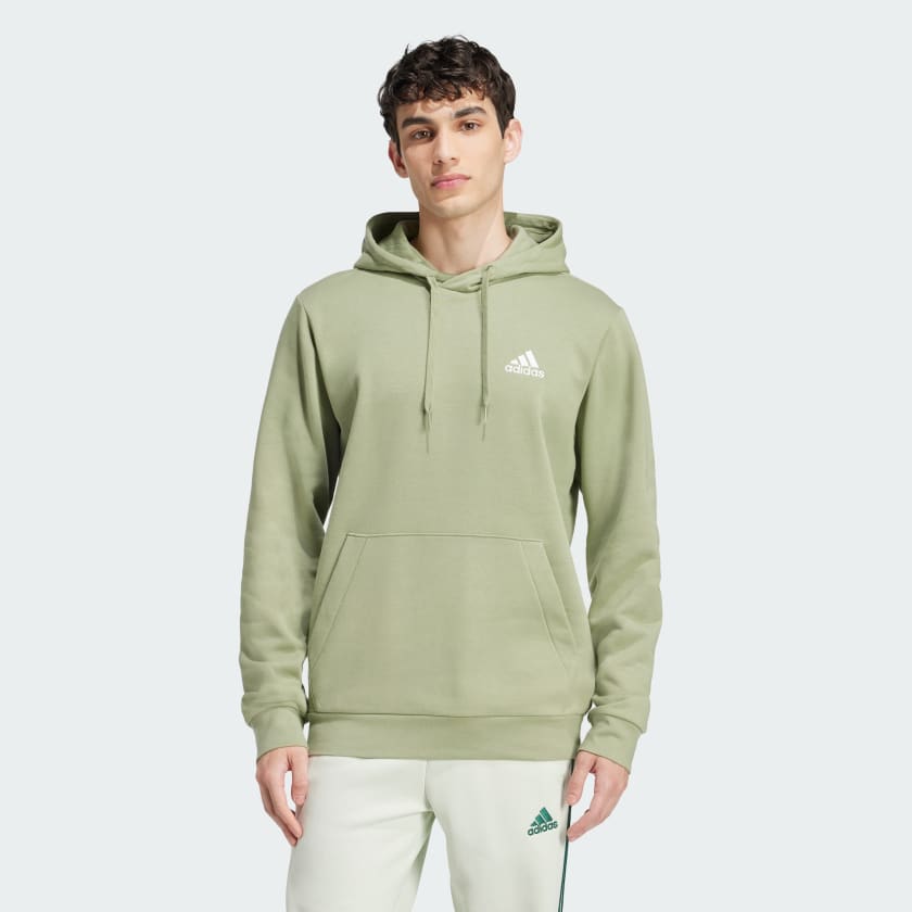 Felpa con cappuccio Essentials Fleece Verde adidas adidas Italia
