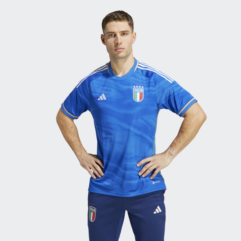 aanplakbiljet spiritueel Onderzoek adidas Italië 23 Thuisshirt - blauw | adidas Belgium