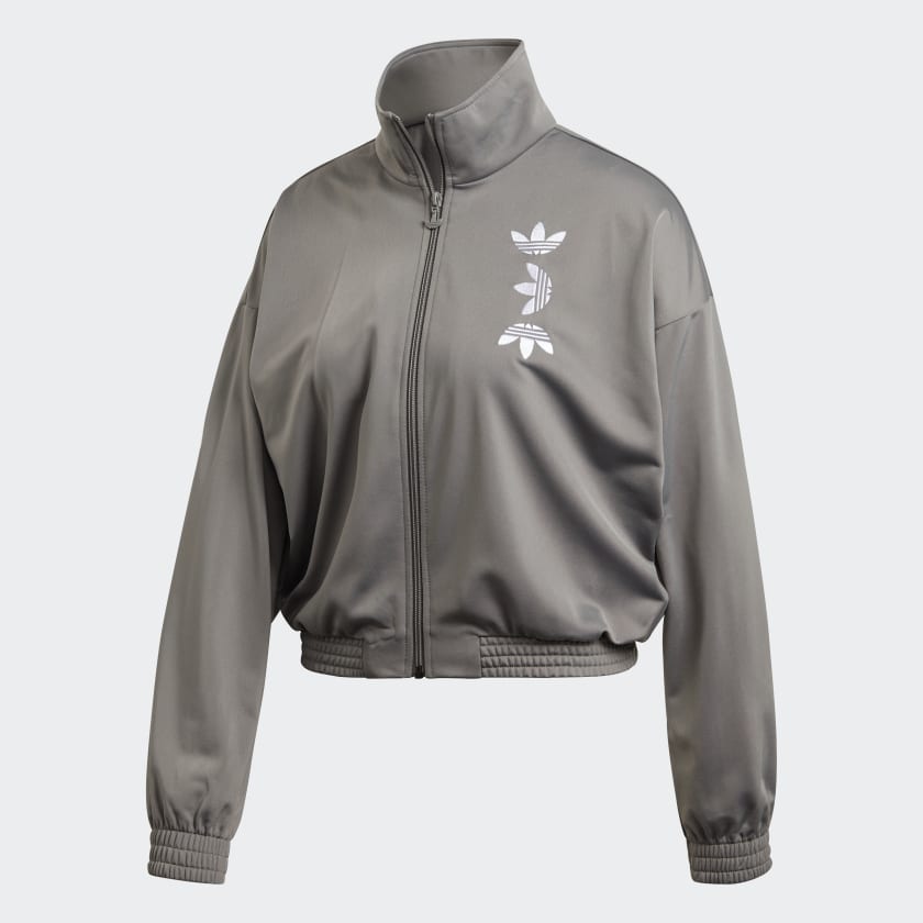 adidas Large Logo Track Jacket Grey adidas Philippines