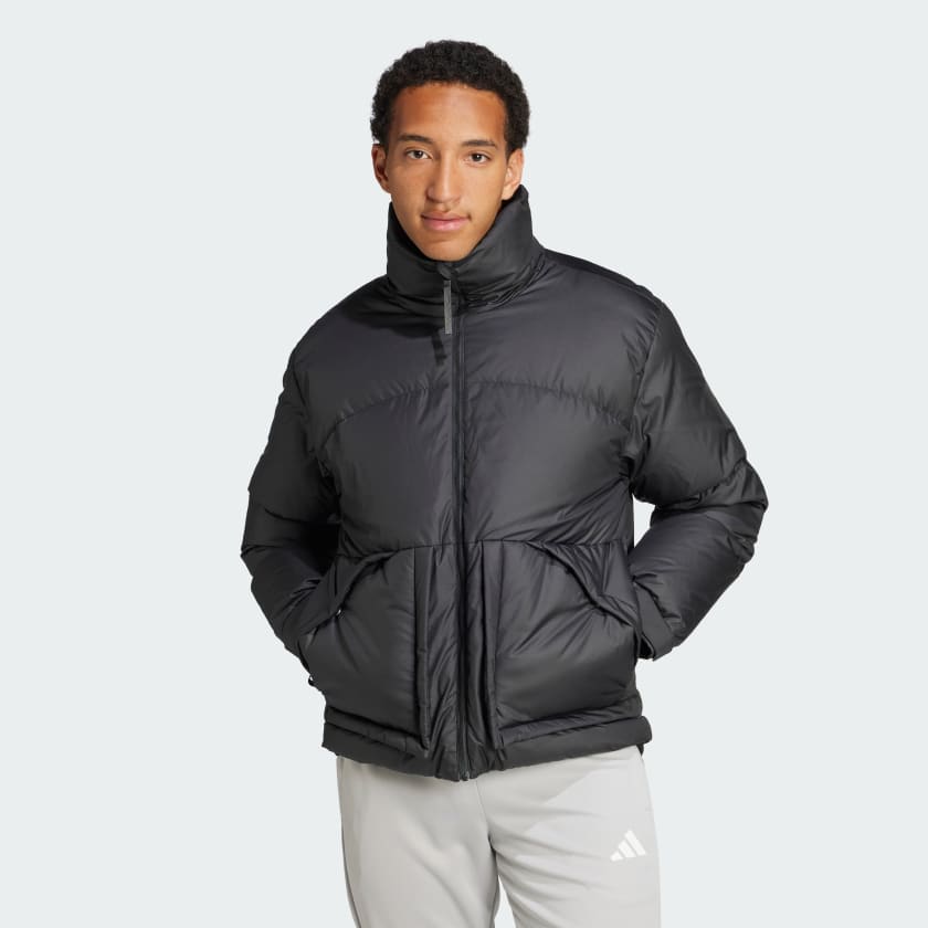 Adidas Big Baffle Down Jacket Men Black L