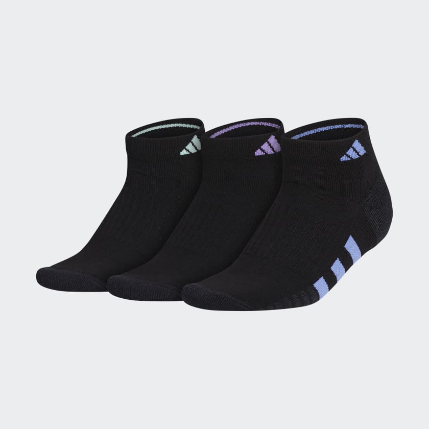 adidas Cushioned Low-Cut Socks 3 Pairs - Black | adidas Canada