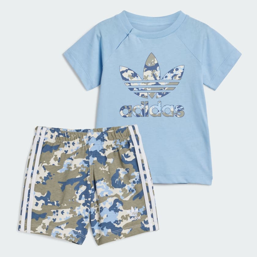 Baby boy adidas short set shop