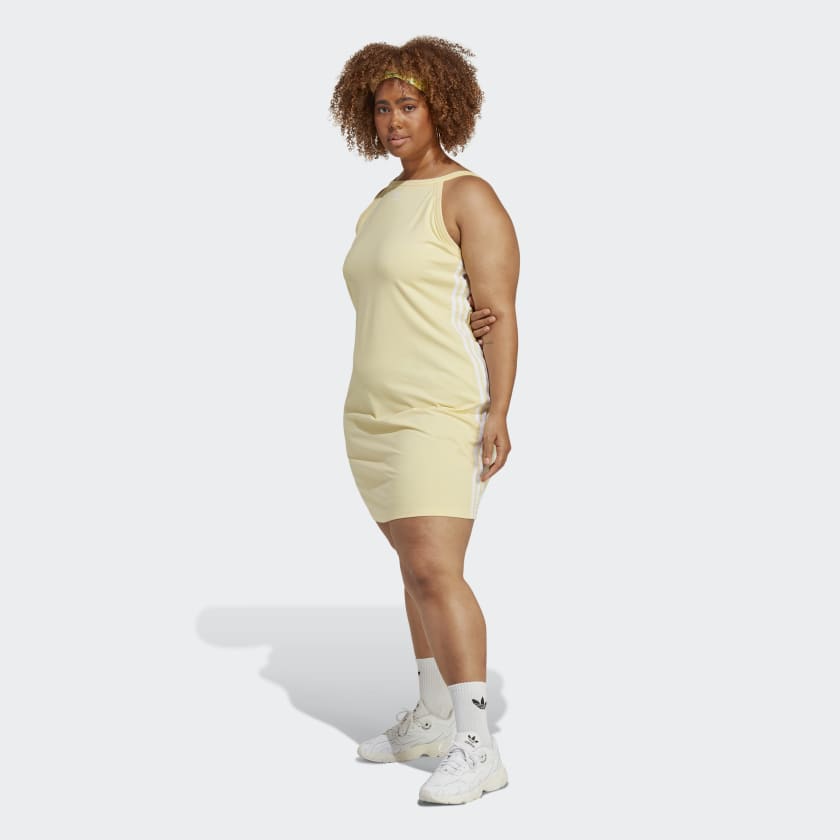 adidas Classics Summer Dress (Plus Size) - Yellow | Lifestyle | adidas