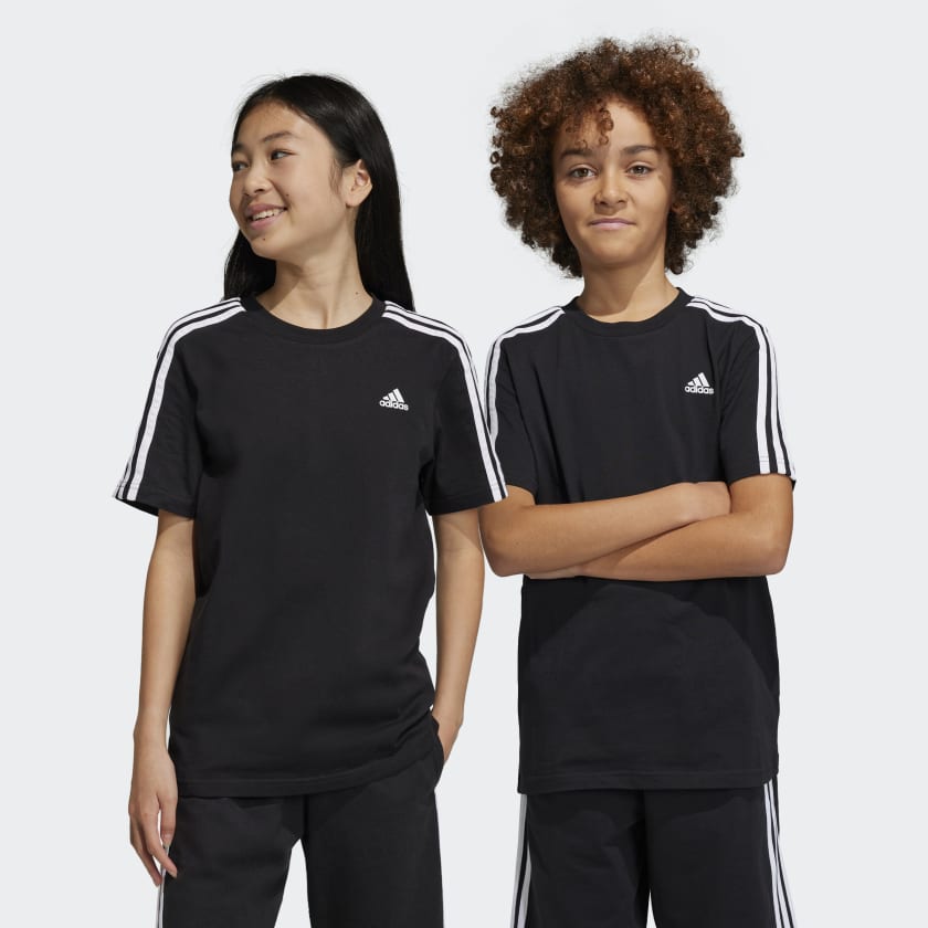 Polera Essentials 3 Tiras Algodon Negro adidas adidas Chile