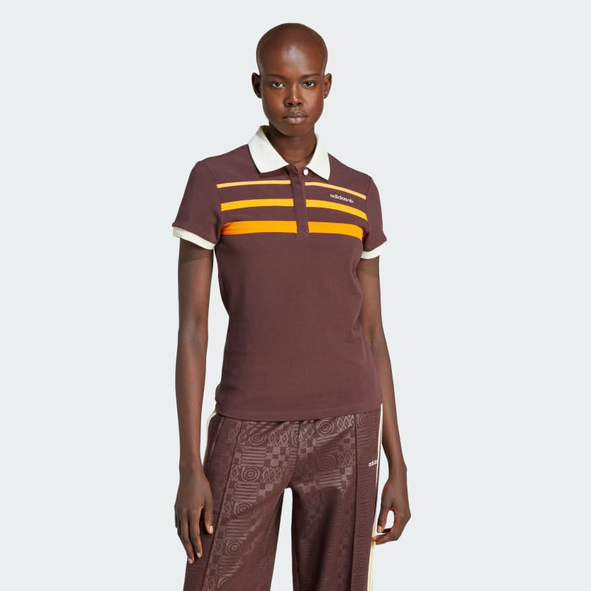 adidas 80s Slim Poloshirt Braun adidas Deutschland