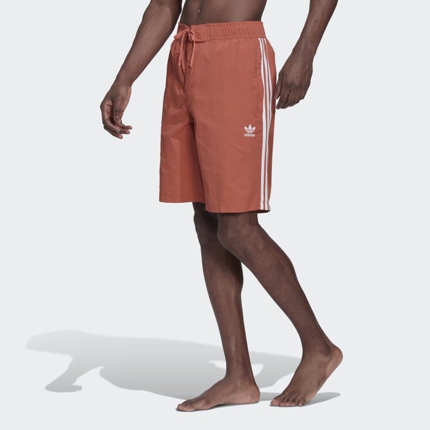 kin Gunst cafetaria adidas Adicolor 3-Stripes Board Shorts - Brown | adidas India
