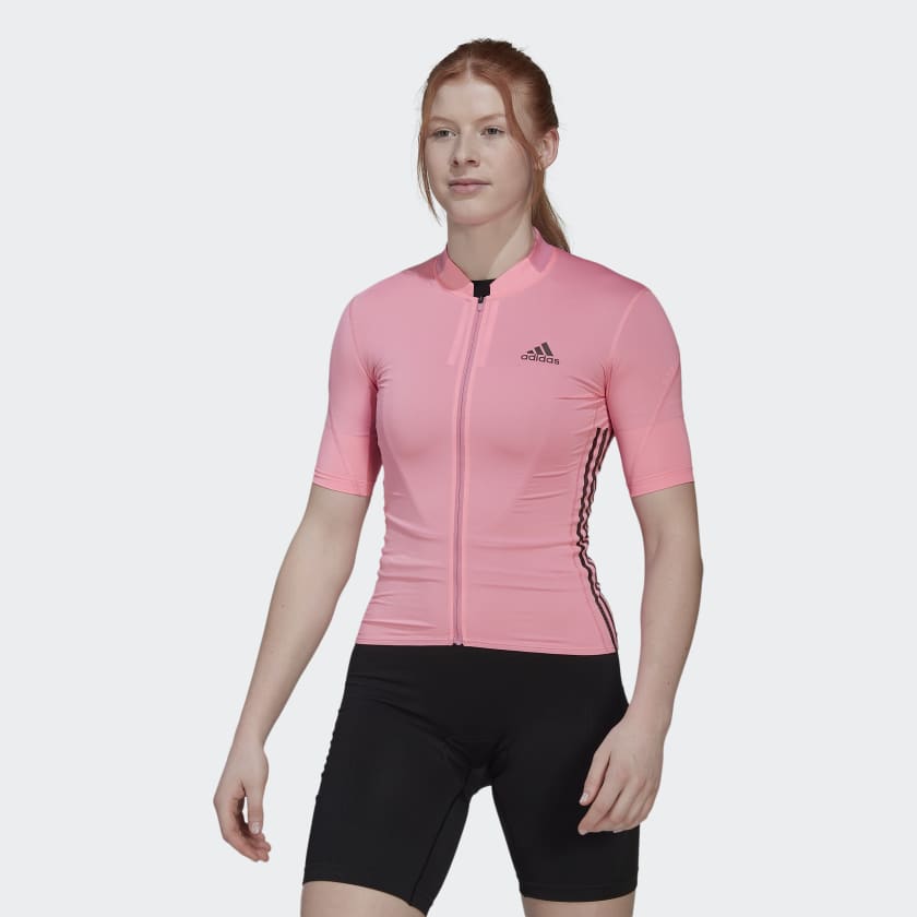 adidas The Short Sleeve Cycling Jersey - Pink | adidas UK