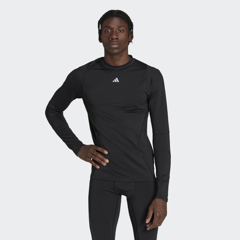 adidas Techfit Training Long Sleeve Tee - Black | Men's Training adidas US