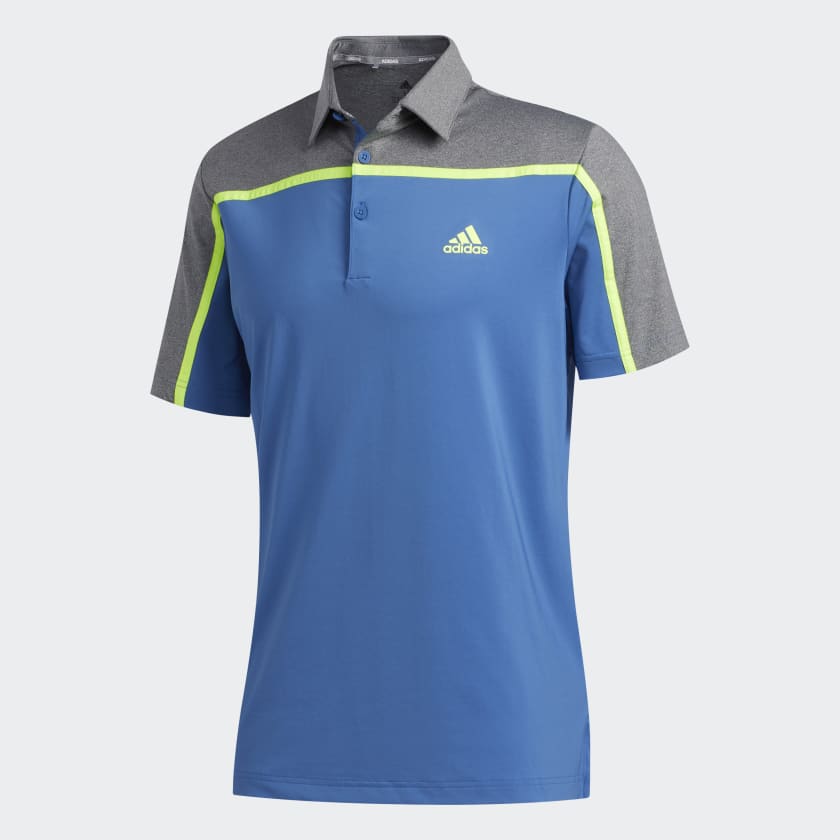 adidas Ultimate365 Colorblock Polo Shirt Blue adidas New Zealand