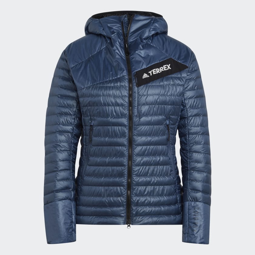 Giacca con cappuccio Techrock Year Round Down Blu HT1987 01 laydown