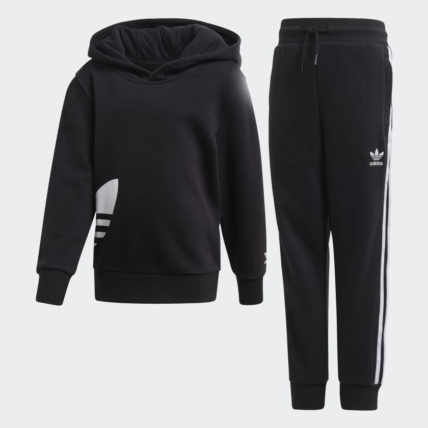 Adidas big trefoil hoodie on sale