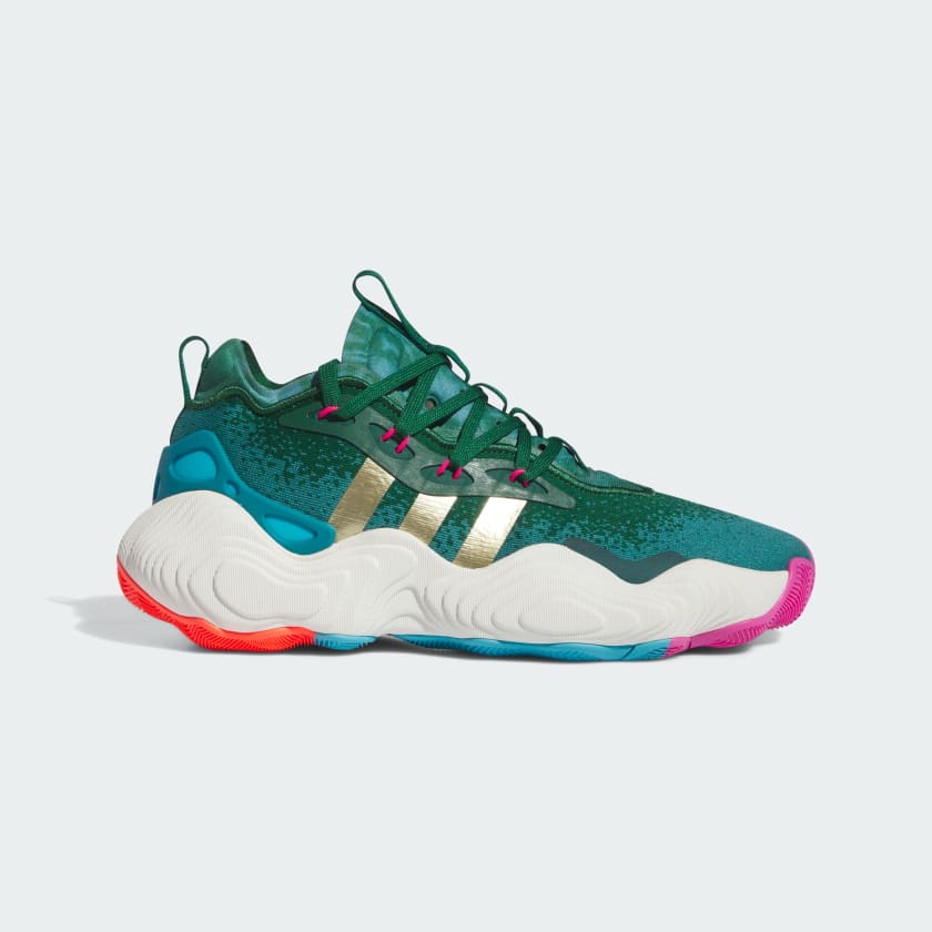 Youth green adidas basketball shoes hot sale