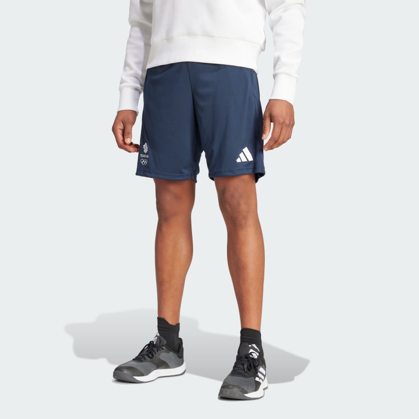 adidas Team GB Training Shorts Blue Free Delivery adidas UK