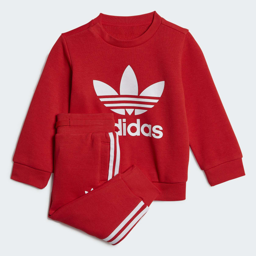 adidas Crew Sweatshirt Set - Red | Kids' Lifestyle | adidas US