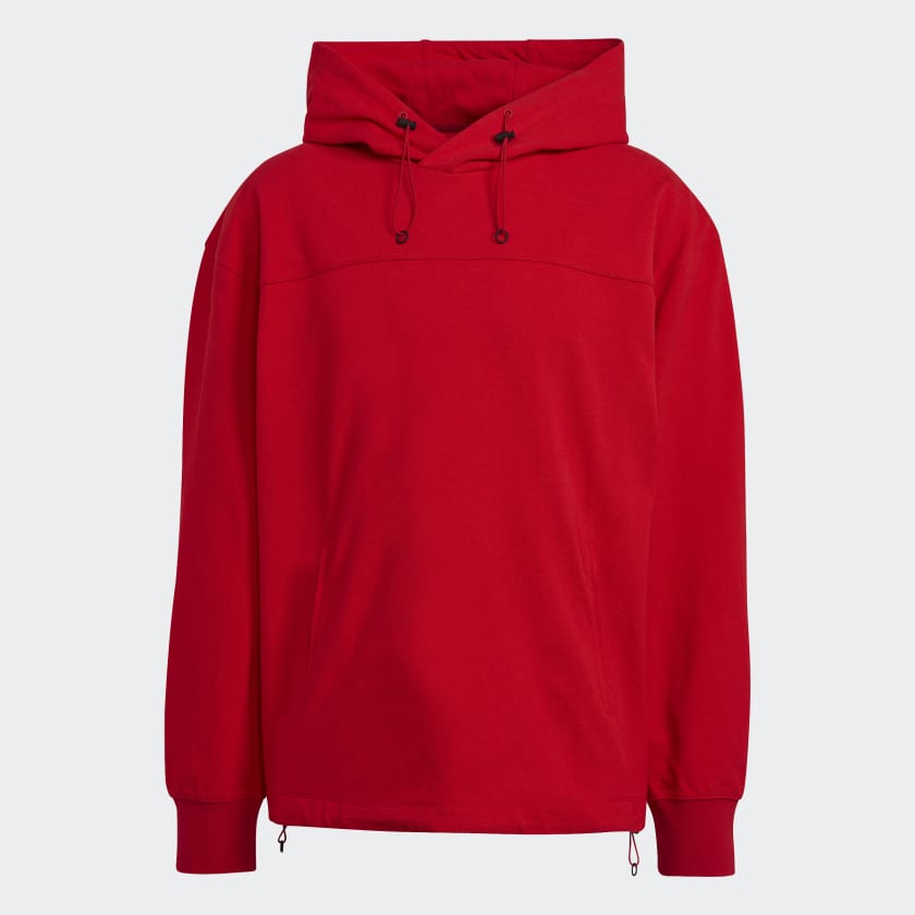 adidas Y-3 Classic Heavy Piqué Hoodie - Red | Men's Lifestyle | adidas US