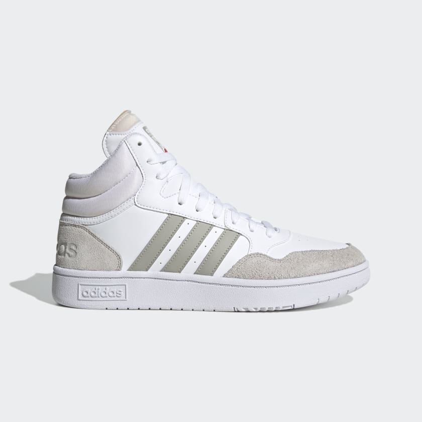 adidas Hoops 3.0 Mid Lifestyle Basketball Classic Vintage Shoes - White Lifestyle | adidas